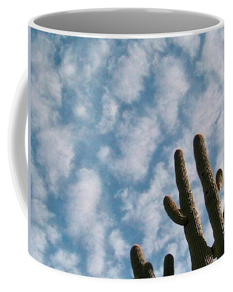 Arizona Coffee Mug featuring the photograph Cloud Watchers 2 by Judy Kennedy