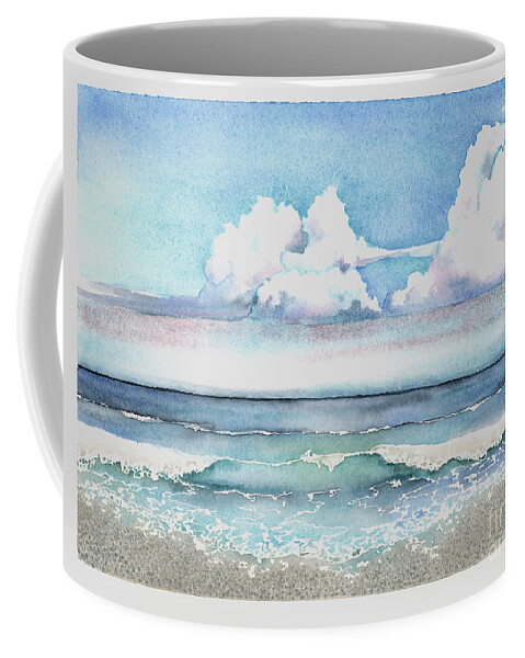 Clouds Coffee Mug featuring the painting Cloudburst by Hilda Wagner