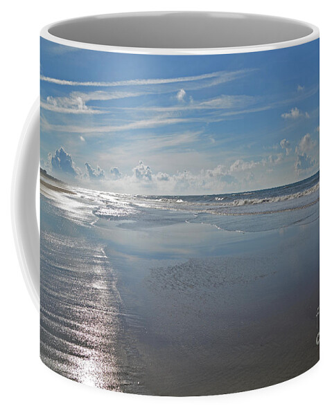 Ocean Coffee Mug featuring the photograph Clouds and Sunshine by Aaron Shortt