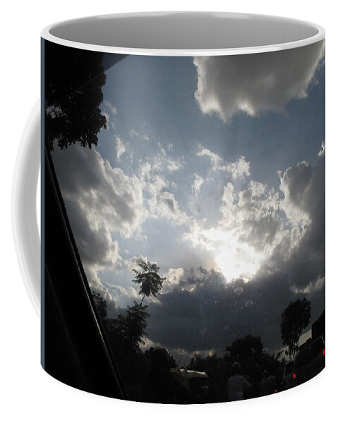Dark Clouds Coffee Mug featuring the photograph Clouds buildup by Asha Sudhaker Shenoy