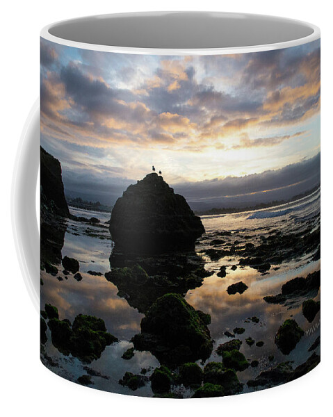 West Cliff Coffee Mug featuring the photograph Clouds in the sea by Lora Lee Chapman