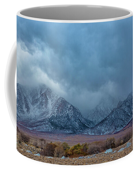 Landscape Coffee Mug featuring the photograph Clouds Over Sierra by Jonathan Nguyen