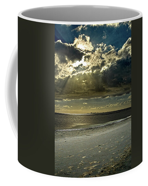 Beach Coffee Mug featuring the photograph Clouds Over The Bay by Christopher Holmes