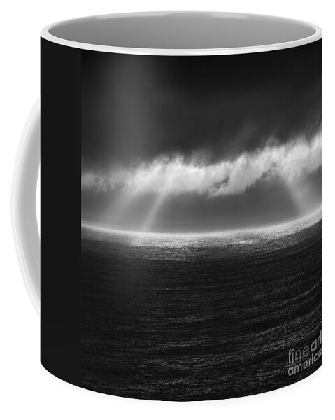 Water Coffee Mug featuring the photograph Cloudy day at the sae by Gunnar Orn Arnason