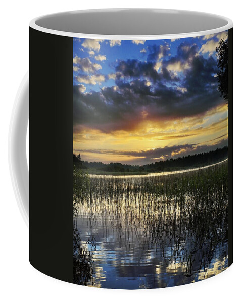 Cloud Coffee Mug featuring the photograph Cloudy Sunrise by Vadzim Kandratsenkau