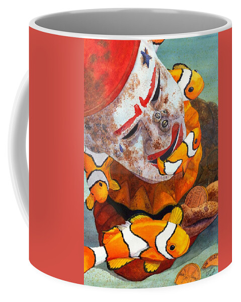 Clown Coffee Mug featuring the painting Clown Fish by Catherine G McElroy