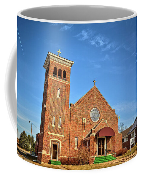 Church Coffee Mug featuring the photograph Clutier Community Center by Bonfire Photography