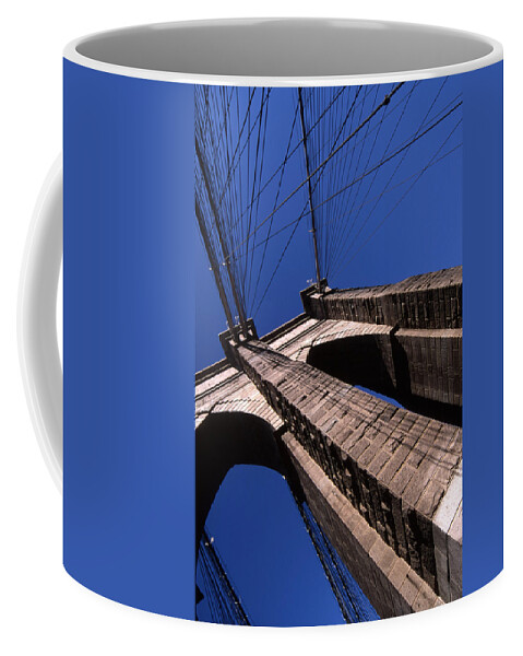 Landscape Brooklyn Bridge New York City Coffee Mug featuring the photograph Cnrg0408 by Henry Butz