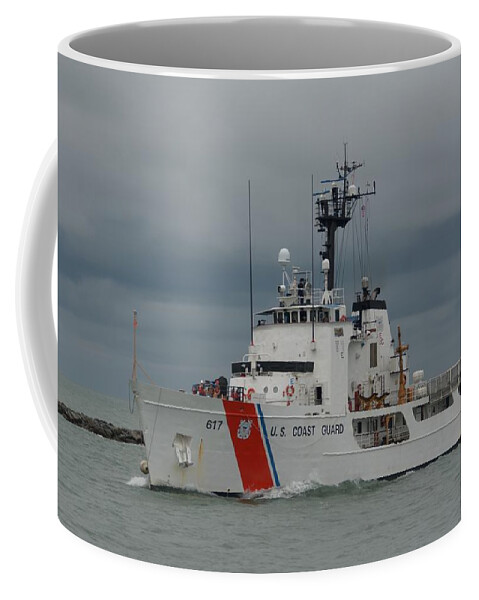 U.s Coast Guard Cutter Coffee Mug featuring the photograph Coast Guard Cutter Vigilant by Bradford Martin