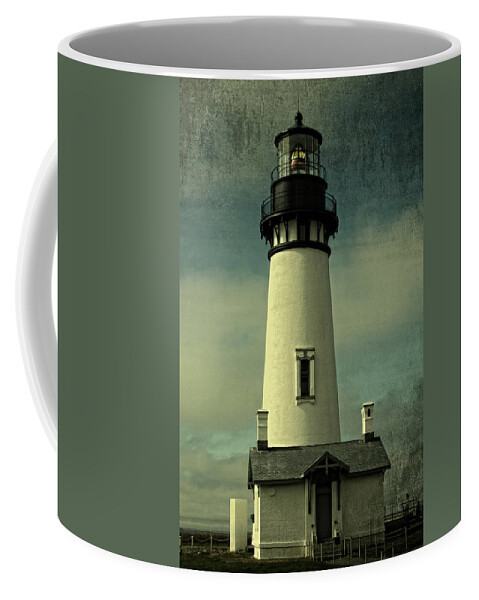 Yaquina Head Lighthouse Coffee Mug featuring the photograph Coastal Breeze At Yaquina Head by Thom Zehrfeld