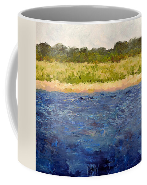 Lake Coffee Mug featuring the painting Coastal Dunes - Square by Michelle Calkins