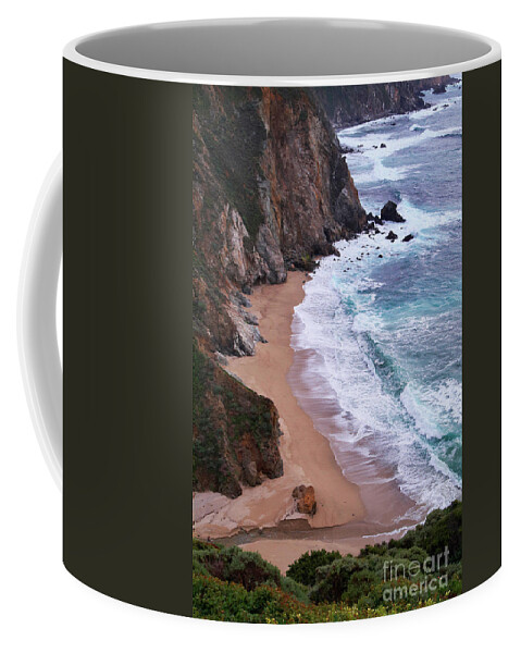 Big Sur Coffee Mug featuring the photograph Coastal View at Big Sur by Charlene Mitchell