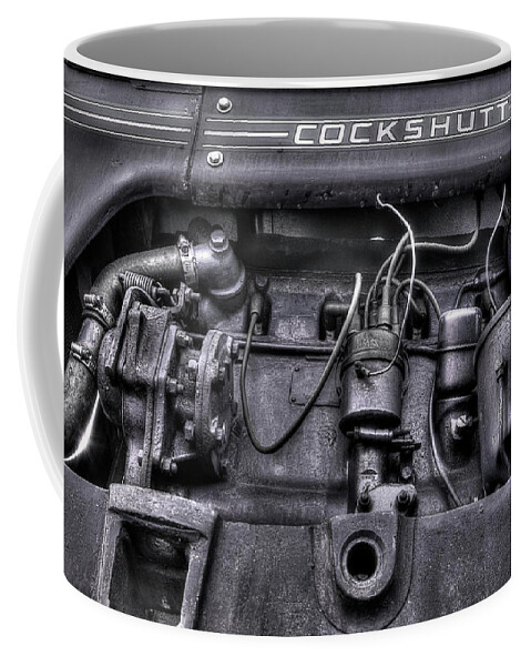Vintage Tractor Coffee Mug featuring the photograph Cockshutt Engine by Mike Eingle