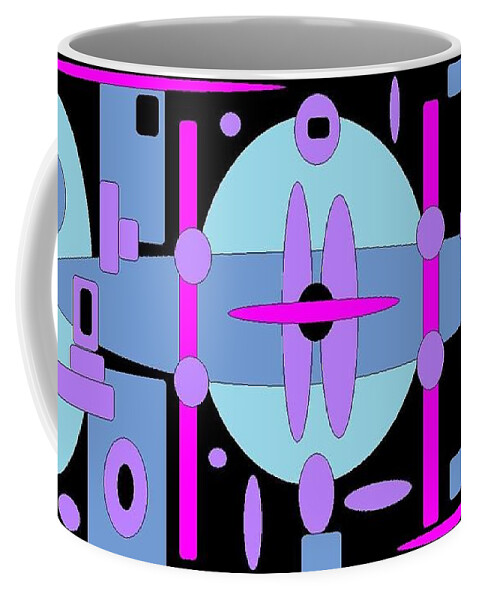 Blackblue Digital Spheres Coffee Mug featuring the digital art Cocktails by Jordana Sands