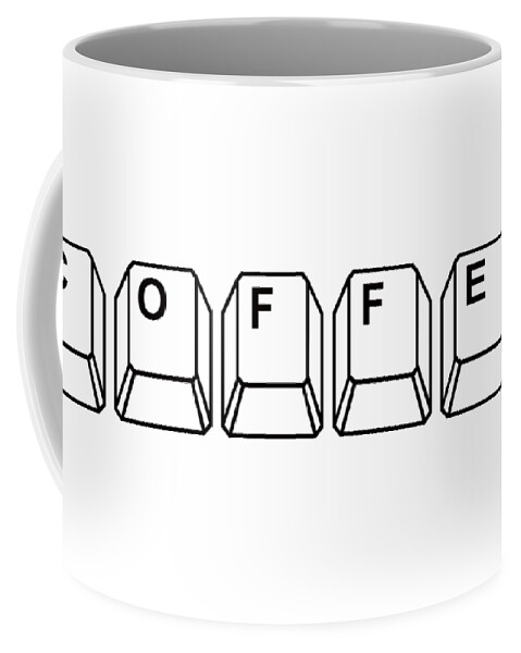Java Coffee Mug featuring the digital art Coffee T-shirt by Edward Fielding