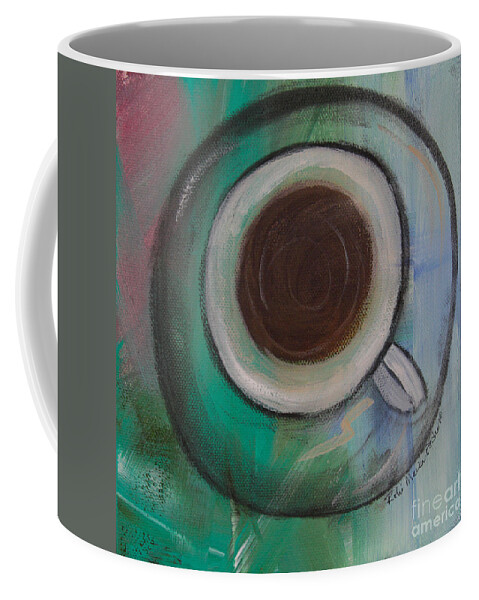 Coffee Coffee Mug featuring the painting Coffee Time by Robin Pedrero