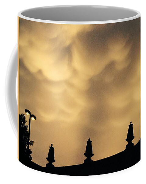 Kcmo Coffee Mug featuring the photograph Collides with Beauty by Michael Oceanofwisdom Bidwell