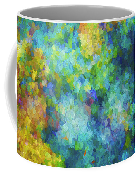 Abstract Coffee Mug featuring the digital art Color Abstraction XLIV by David Gordon