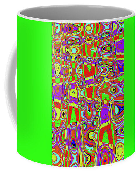 Color Drawing Abstract #10 Coffee Mug featuring the digital art Color Drawing Abstract #10 by Tom Janca