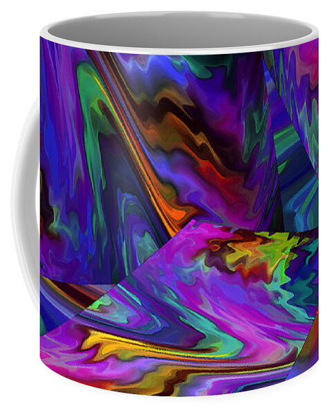 Digital Art Coffee Mug featuring the digital art Color Journey by Lynda Lehmann