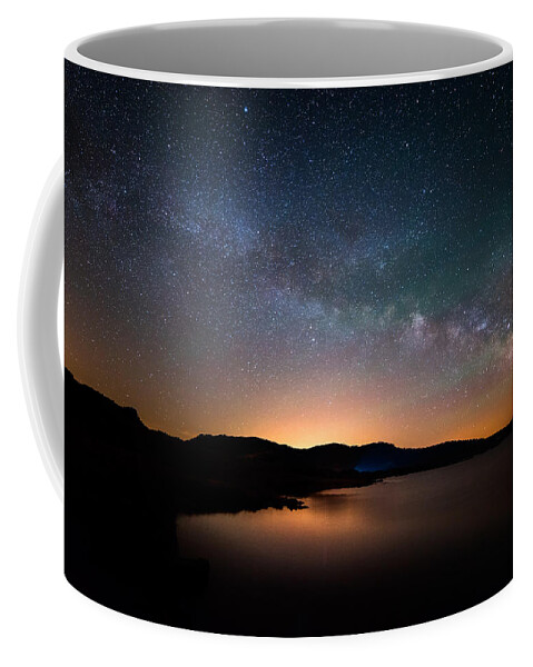 Milky Way Coffee Mug featuring the photograph Colorado Nights by Darren White