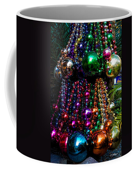Necklace Coffee Mug featuring the photograph Colorful Baubles by Christopher Holmes
