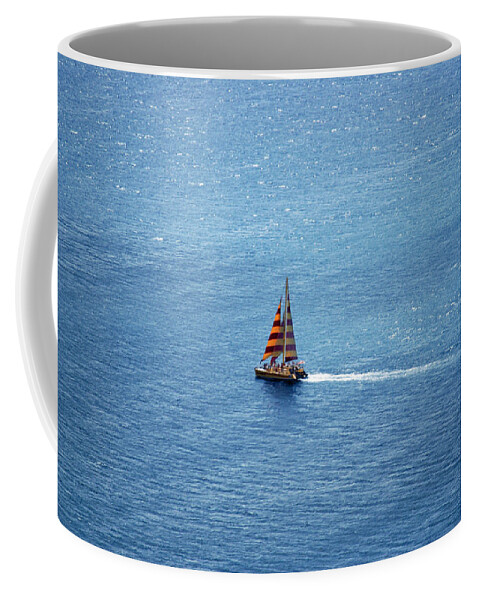Boat Coffee Mug featuring the photograph Colorful Boat by Carol Eliassen