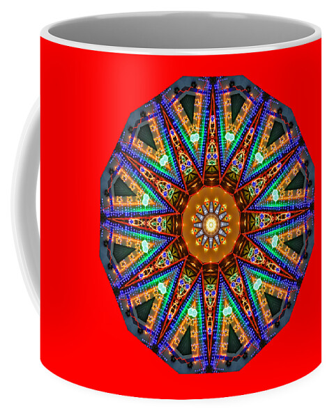 Photography Coffee Mug featuring the photograph Colorful Christmas Kaleidoscope by Kaye Menner by Kaye Menner