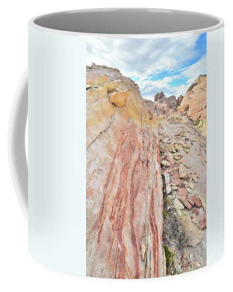 Valley Of Fire State Park Coffee Mug featuring the photograph Colorful Crest in Valley of Fire by Ray Mathis