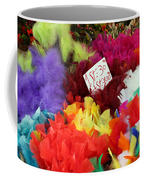 Stockholm Coffee Mug featuring the photograph Colorful Easter Feathers by Linda Woods