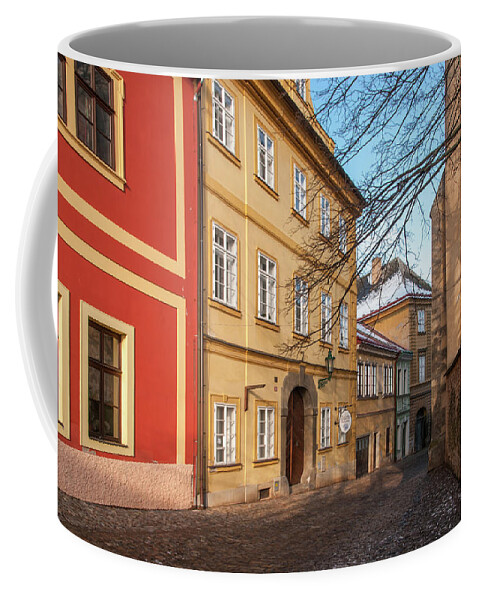Jenny Rainbow Fine Art Photography Coffee Mug featuring the photograph Colorful Houses of Kutna Hora. Czech Republic by Jenny Rainbow