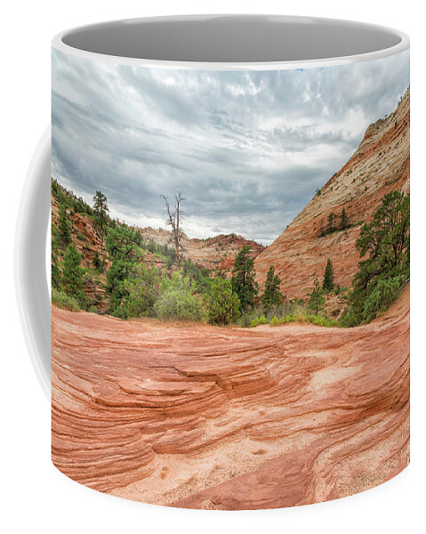 Clouds Coffee Mug featuring the photograph Colorful Layers at Zion by John M Bailey