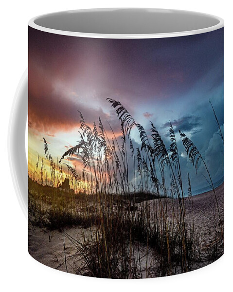 Alabama Coffee Mug featuring the digital art Colorful Sky at Dawn DSC_0220 by Michael Thomas