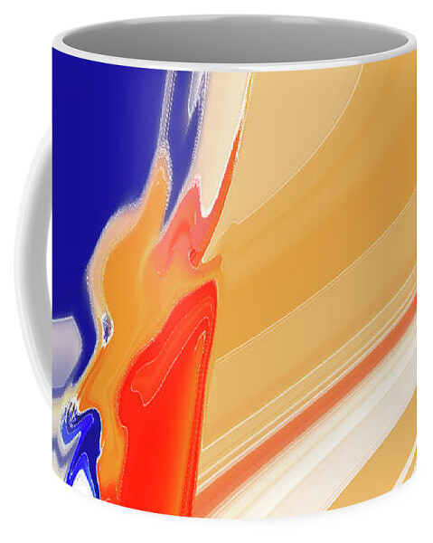 Abstract Coffee Mug featuring the digital art Colorguard by Gina Harrison