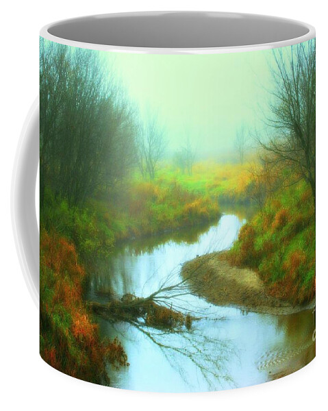 River Coffee Mug featuring the photograph Colors of Fall by Julie Lueders 