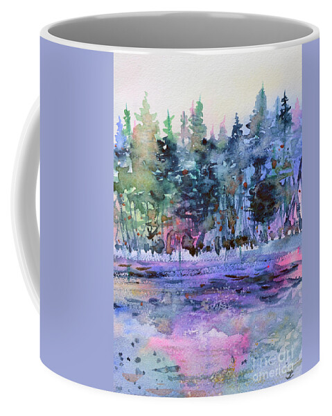Forest Coffee Mug featuring the painting Colors of the Forest by Zaira Dzhaubaeva