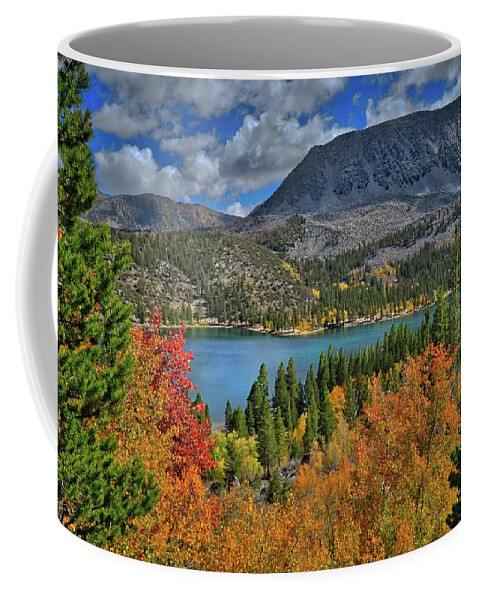 Aspens Coffee Mug featuring the photograph Colors of the Season at Rock Creek Lake by Lynn Bauer