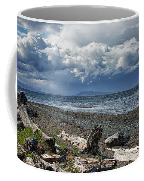 Beach Coffee Mug featuring the photograph Columbia Beach by Randy Hall