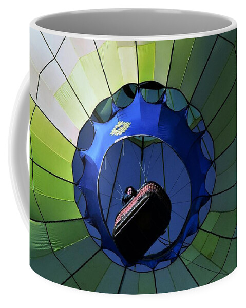 Hot Air Balloons Coffee Mug featuring the photograph Come With Me by John Glass