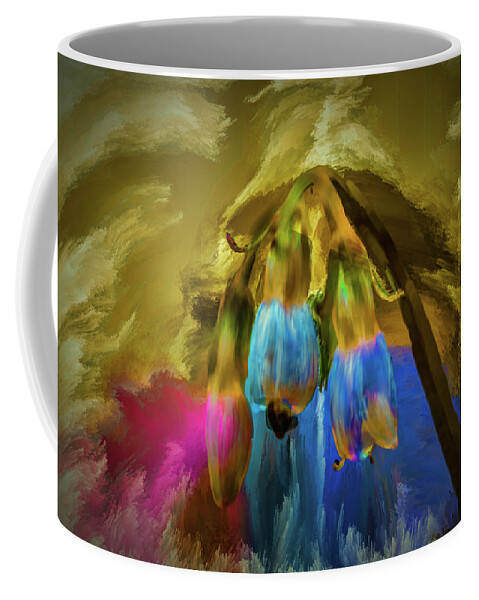 Comfrey Coffee Mug featuring the digital art Comfrey Paint #h8 by Leif Sohlman