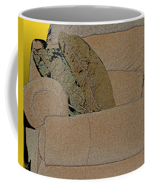 Victor Shelley Coffee Mug featuring the painting Comfy Chair by Victor Shelley
