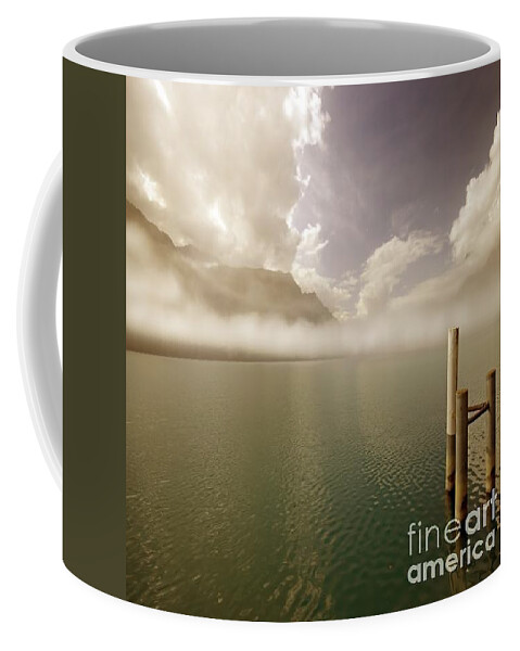 Lake Coffee Mug featuring the photograph Composition by Ang El