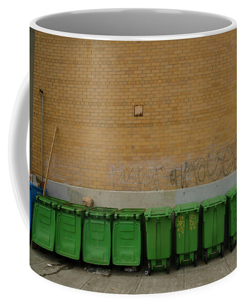 Compost Bins Coffee Mug featuring the photograph Compost bins by Erik Burg