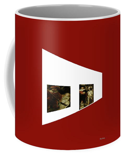 Postmodernism Coffee Mug featuring the digital art Comrades by David Bridburg