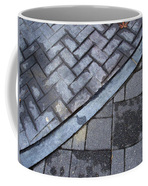 Structure Coffee Mug featuring the photograph Concrete Tile by Deborah Crew-Johnson
