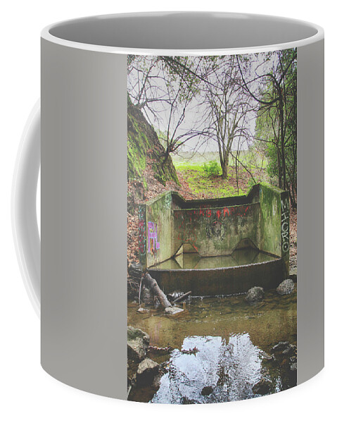 Concrete Coffee Mug featuring the photograph Concrete Woods by Laurie Search
