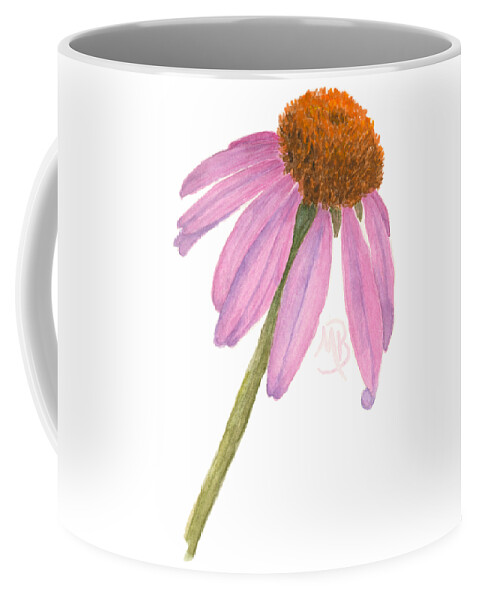 Flower Coffee Mug featuring the painting Coneflower by Monica Burnette
