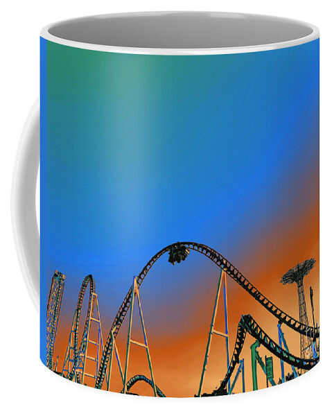 Coney Coffee Mug featuring the photograph Coney Glow 2 by Onedayoneimage Photography