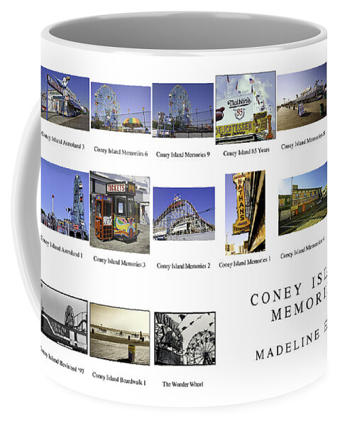 Coney Island Coffee Mug featuring the photograph Coney Island Montage by Madeline Ellis