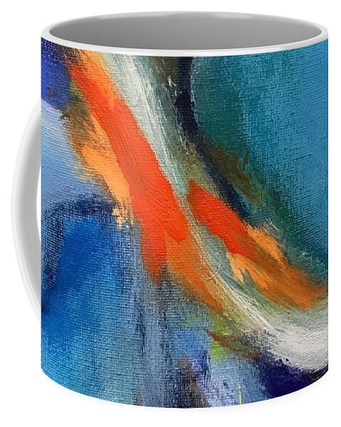 Abstract Coffee Mug featuring the painting Confluence by Susan Kayler